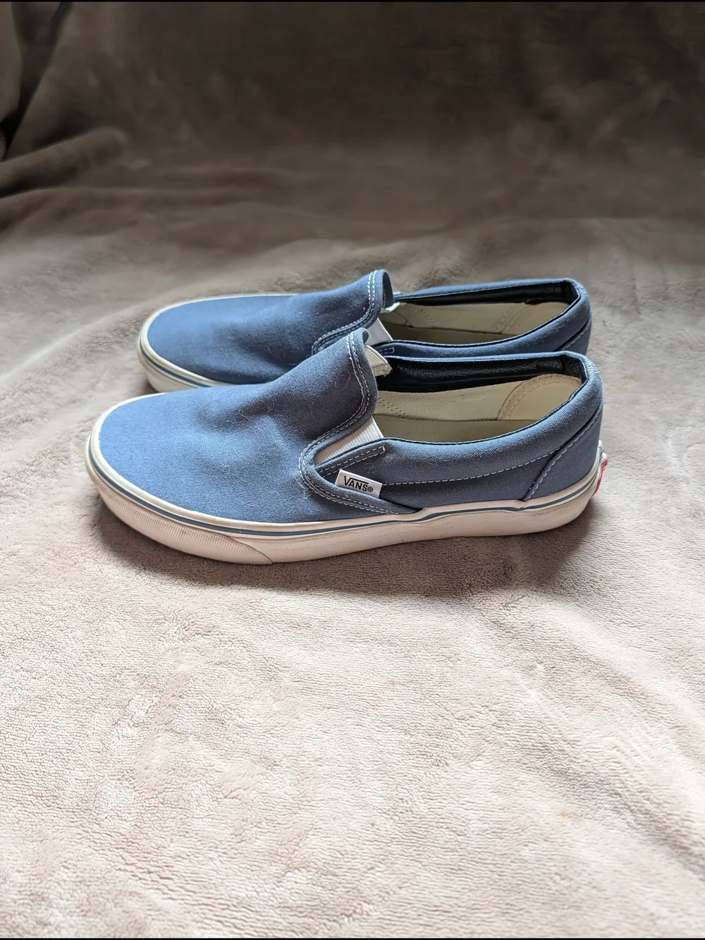 Vans Slip-On Canvas Loafers in Slate Blue